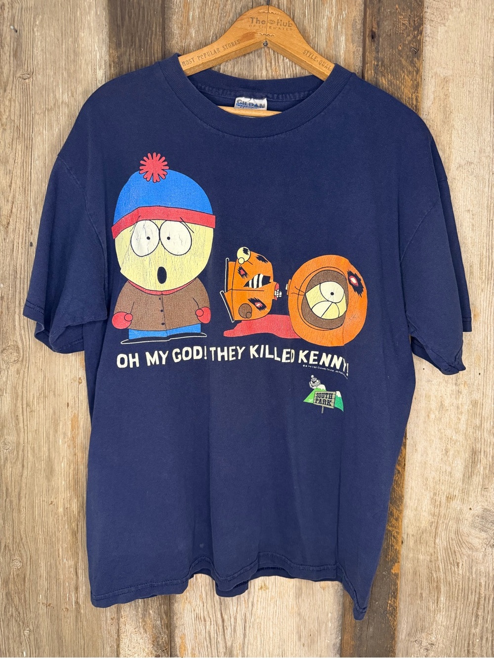 VTG 90s South Park "Oh My God! They Killed Kenny!" Comedy Central T-Shirt: Large